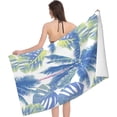 thumbnail image 3 of Palm Trees Large Beach Towel - Plush Thick Cotton Pool Towel, Adult Beach Towels, 3 of 17