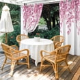 thumbnail image 4 of Outdoor Curtains for Patio Waterproof, Pink Eucalyptus Leaves Outdoor Privacy Panels Grommet, Spring Botanical Leaf Branches Blackout Outside Curtains for Porch/Cabana 54"x108", 1 Panel, 4 of 8