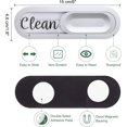 thumbnail image 2 of uxcell Dishwasher Magnet Clean Dirty Sign Oval Magnetic Dishwasher Indicator Wood Grain Non-Scratch Sign with Stickers for Dishwasher Kitchen Hotel, Silver, 2 of 6