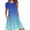 Blue, variant on Wancir Womens Summer Striped Short Sleeve T-Shirt Dresses Casual Swing Aline Dresses with Pocket