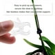 thumbnail image 2 of 100 pinzas para orquídeas, pinzas de soporte para plantas de jardín, pinzas para orquídeas libélulas, pinzas portátiles y bonitas para enredaderas de flores (transparentes), 2 of 5