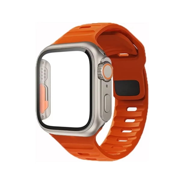 Correa Sport + Case Apariencia Ultra, compatible con Apple Watch, 40/41/44/45mm