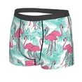 thumbnail image 5 of Goofa Flamingo Printed Men's Boxer Briefs Underwear, Moisture-Wicking Underwear, Trunk,Soft and Breathable Cotton Underwear-Small, 5 of 9