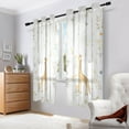 thumbnail image 6 of Giraffes Blackout Curtains Thermal Insulation 63 inch Grommet for Bedroom Living Room Bathroom Kitchen Windows 2 Pack, 6 of 6