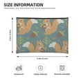 thumbnail image 3 of Cauagu Knitted Woodland Squirrel for Tyvek Makeup Bag,Reusable Travel Cosmetic Bag Women Organizer Toiletry Bag Birthday,Gifts for Women Girlfriend Mom Teacher 6.5’’*8.9’’, 3 of 7