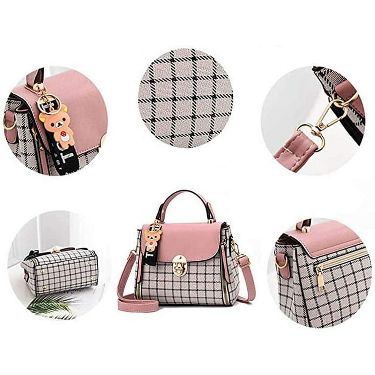 NICOLE & DORIS Fashion Handbag for Women Top Handle Bag PU Leather