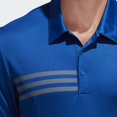 thumbnail image 4 of Adidas Mens 3-Stripes Chest Polo, M, Collegiate RoyalGrey Three, 4 of 7