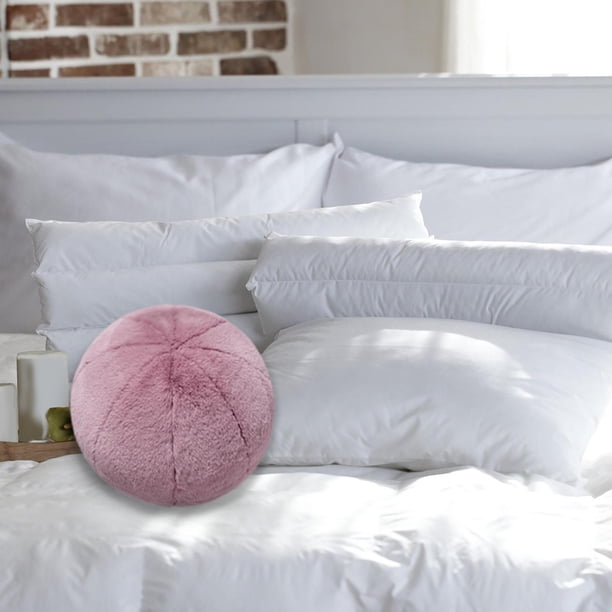Almohadas para la espalda peludas y esponjosas, almohada forma forma forma de rellena, almohada para el respaldo, cojín decorativo para decoración del Púrpura BLESIY arrojar la almohada