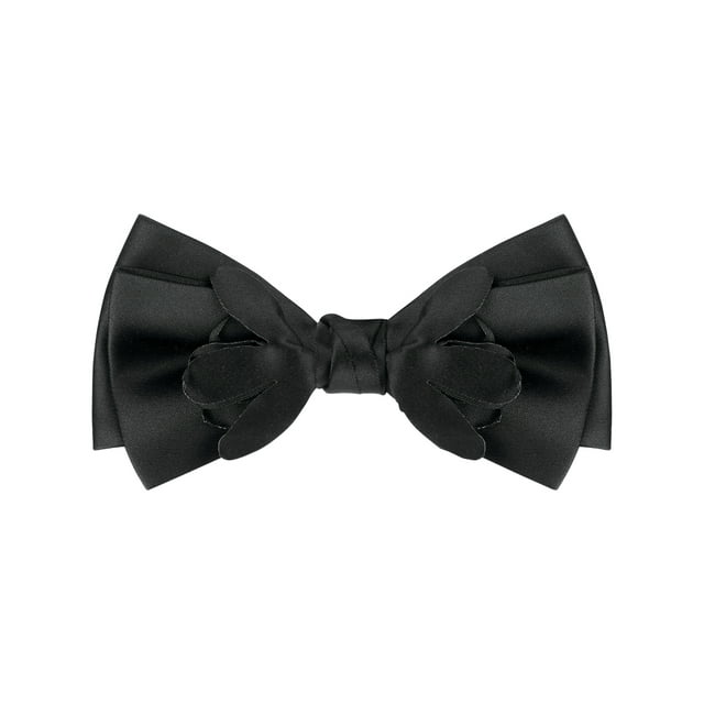 Corbatas de moño sólido preatadas para hombres INSPIRE CHIC para bodas elegantes, tamaño único, negro