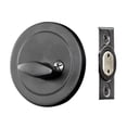 thumbnail image 3 of Design House Single Cylinder 6-Way Universal Deadbolt with Latch, Matte Black, 3 of 6