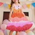 thumbnail image 2 of Hrsba Kids Summer Dress,Casual Sleeveless Dress for Girls,2-12 Years Girls' Summer Casual Sleeveless Round Neck Button With Pockets Dress, 2 of 5