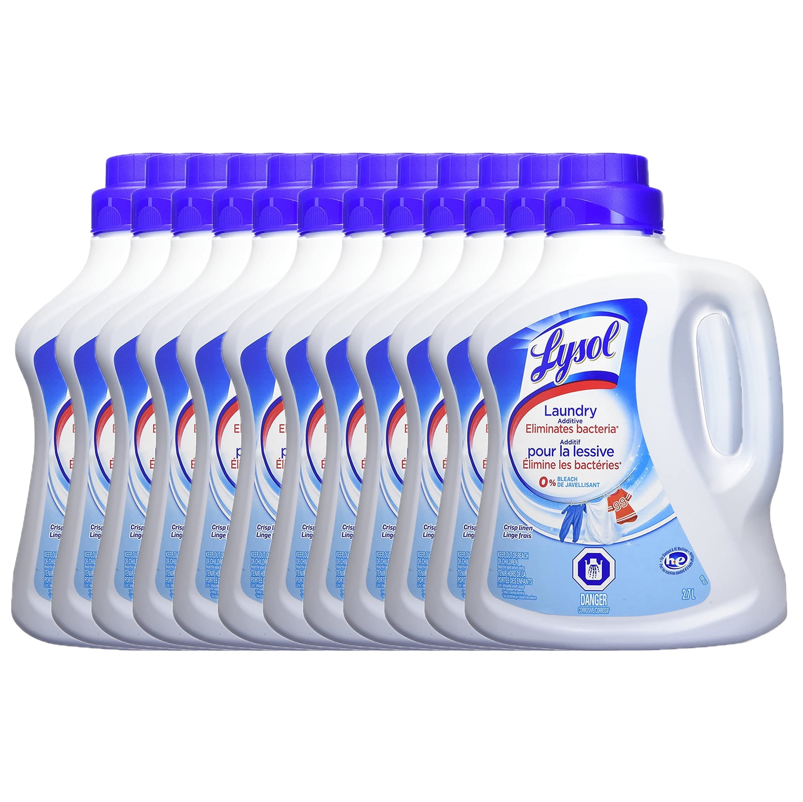 Lysol Laundry Additive, Eliminates Bacteria, 2.7L (12 pack