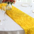 thumbnail image 4 of Efavormart Gold Metallic Fringe Shag Tinsel Table Runner, Shimmery Polyester Table Runner - 12"x108", 4 of 10