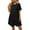 Black, variant on Midi Dresses for Women Dresses Polka Dot Flounce Hem Smock Dress Summer Beach Travel Dresses