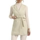 thumbnail image 1 of Chaleco Trench de Solapa para Mujeres INSPIRE CHIC de Doble Pecho Sin Mangas Color Albaricoque Talla S, 1 of 5