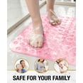 thumbnail image 7 of HITSLAM Shower Mat Non Slip,21x21 Bathtub Mat with Suction Cups and Drain Holes,Machine Washable Bathroom Shower Stall Floor Mat,Soft on Feet,Pink, 7 of 7