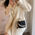 thumbnail image 4 of Bolso hombro con cordón Ndcxsfigh estético para Mujer PU Viajes Al Aire libre, 4 of 7