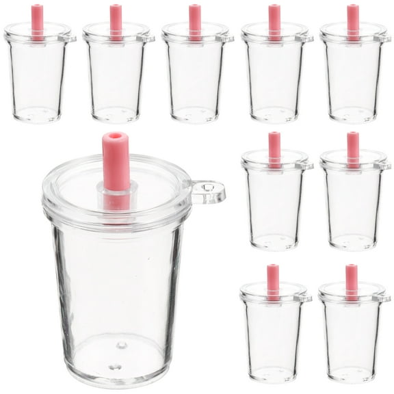 DEMACRIO Cup Jewelry Charms Assorted .5X1.4in Plastic Pendants 30Pcs