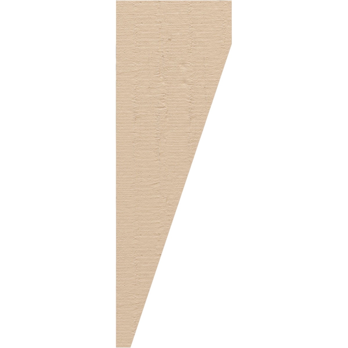 2"W x 4"D x 12"H Thin Concord Rough Cedar Woodgrain TimberThane Corbel, Primed Tan