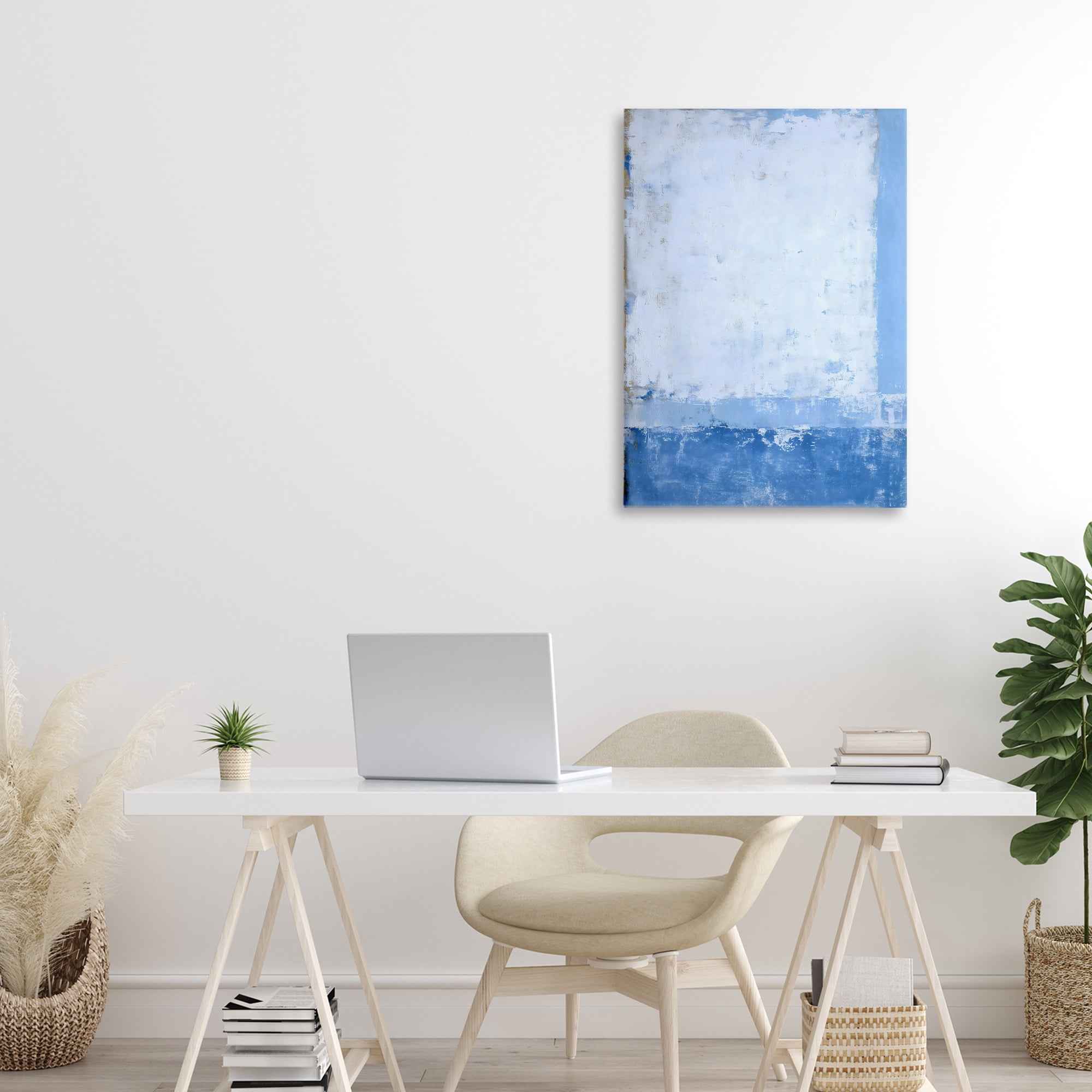 Stupell Industries Blue & White Abstract Canvas Wall Art, design by Gina Kelly