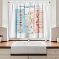 thumbnail image 2 of Ambesonne Anatomy Kitchen Curtains, Nervous Systems Structure, 55"x45", Pale Blue Blush, 2 of 3