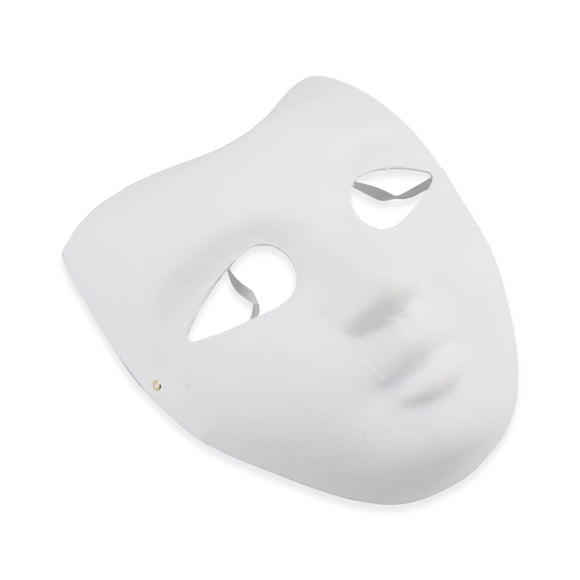 Unique Bargains 1 Pc V-Shaped Party Mask White Pulp