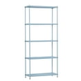 thumbnail image 6 of Design Ideas MeshWorks 5 Tier Steel Storage Shelving Unit Bookshelf, Blue, 6 of 10
