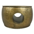 thumbnail image 2 of Nala 23 Inch Coffee Table- Low Round Drum Shape with Unique Hollow Center, 2 of 5