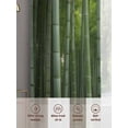 thumbnail image 6 of Green Plants Sheer Curtains 63 Inch Length 2 Panels Set, Forest Natural Landscape Botanical Voile Window Treatment Rod Pocket Curtains Sheers Drapes for Bedroom/Living Room/Kitchen 52x"63"x2, 6 of 7