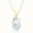 Yellow Gold Plated, variant on Aone Jewelry 2 Carat Oval Shape Moissanite Solitaire Pendant Necklace for Women | EF-VS1 Clarity | 14K Gold Over 925 Sterling Silver with Cable Chain – Rose, White & Yellow Gold
