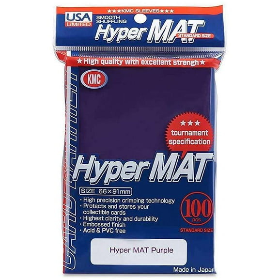 KMC Sleeves USA Pack Hyper Matte Purple 100-Count