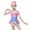 Pink, variant on RUTAYY Toddler Girl Swimsuit Summer Sleeveless Printing Swimwear Beach Ruffles Swimsuit Bikini Hat Set Beach Bathing Suit, Blue, 6-7 Years