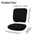 thumbnail image 3 of Stretchy Computer Chair Seat & Back Cover Set, Washable Office Desk Chair Slipcover, Soft Spandex Polyester Protector for Swivel Task Chairs, Pet-Friendly Anti-Slip Dust-Proof , Set of Chair Covers, 3 of 6
