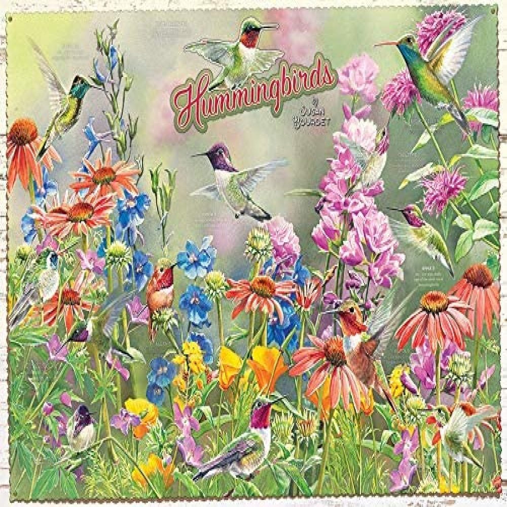 Cobble Hill Hummingbirds Jigsaw Puzzle ~ 1,000 Piece Puzzle With Poster 