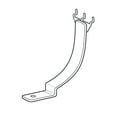 thumbnail image 2 of 16" Bowl Display with Curved Metal Arm for Pegboard/Slatwall, 2 of 6