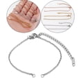 thumbnail image 2 of Extensores de de material acero inoxidable Terminaciones de de cadena Conectores de extremos para pulseras tobilleras Cadenas de extensión de , Color Acero 1.5mm Fernando Cadena de cola de extensión, 2 of 8