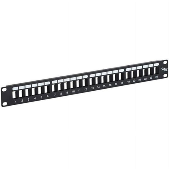 24-Port Blank HD Patch Panel, 1 Rms