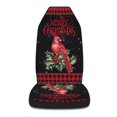 thumbnail image 3 of Cardinal Merry Christmas Seat Covers Cars, ​Car Truck SUV 2 Piec, 3 of 5