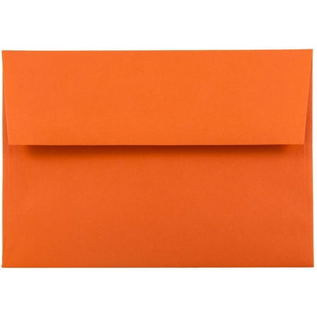 JAM Paper A6 Envelopes, 4 3/4 x 6 1/2, Orange, 250/Pack