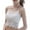 White, variant on Tank Tops for Women Sleeveless Solid Color Bateau Neck Lace Backless Casual Blouse
