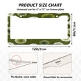 thumbnail image 7 of Aluminum License Plate Frame 2 Pack Car Exterior Accessory Car Tag Holder for Front Rear Plates Cars Decor Green Dandelions Pattern, 7 of 7