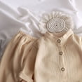 thumbnail image 6 of Akiihool Boys Suit Baby Boy Clothes Flannel Plaid Outfits Long Sleeve Hoodie Romper Fall Winter 2 Pcs Clothes for Boy Khaki,1-2 Years, 6 of 6