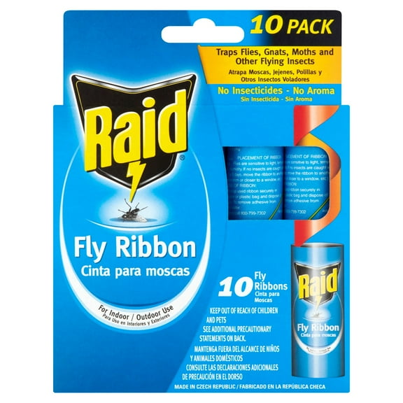 2 Pack - Pic Raid Fly Ribbon - 10 Count Package May Vary