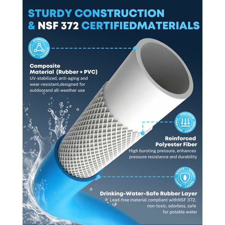 Kohree 25FT NSF Certified Drinking Water Hose photo 3