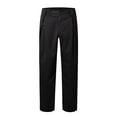 thumbnail image 4 of XIAONU Dress Pants For Men Formal Stretchy Work Pants Solid Color Wide Leg Trousers With Pockets, 4 of 5