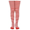thumbnail image 4 of Jefferies Socks Collants à Rayures pour Grandes Filles, Rouge/blanc, 8-10 Ans, 4 of 4