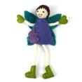 thumbnail image 1 of Hand Felted Tooth Fairy Pillow Brunette with Purple Dress, 1 of 2