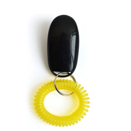 Quality 1 pcs Cute Mini with Wrist Strap Animal Training Dog Whistle Dog Toy Puppy Training Accessories Dog Clicker BLACK