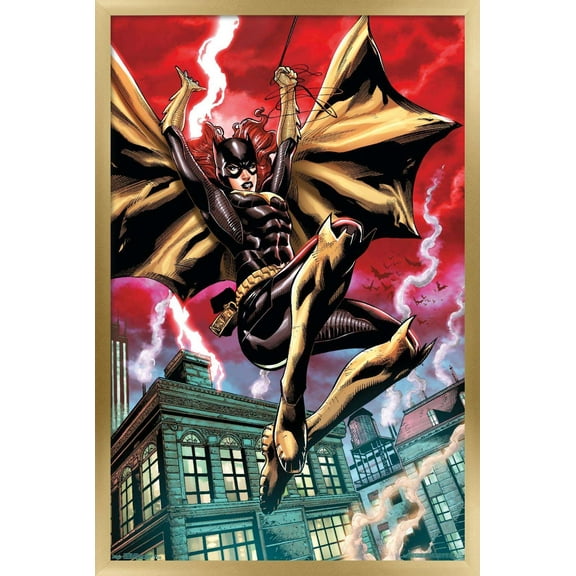 DC Comics - Batgirl - Action Wall Poster, 14.725" x 22.375", Framed