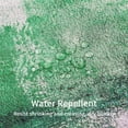 thumbnail image 6 of Emerald Green Shower Curtains with Hooks, Abstract Ombre Shower Curtain for Dark Green Bathroom Decor, Vintage Country Grunge Style, Paint Brush Bathtub Decor, 72 x 72, 6 of 6